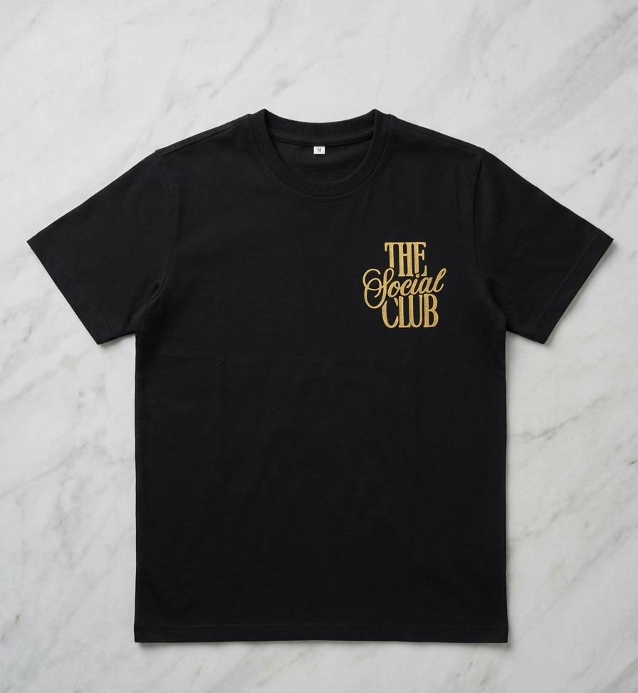 The Social Club Acid Wash Oversized Tee — 240 GSM
