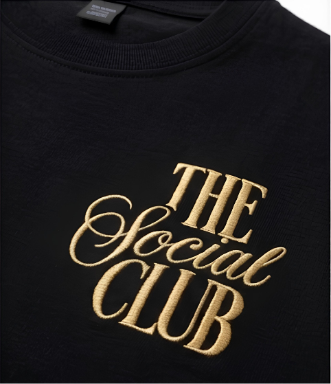 The Social Club Acid Wash Oversized Tee — 240 GSM